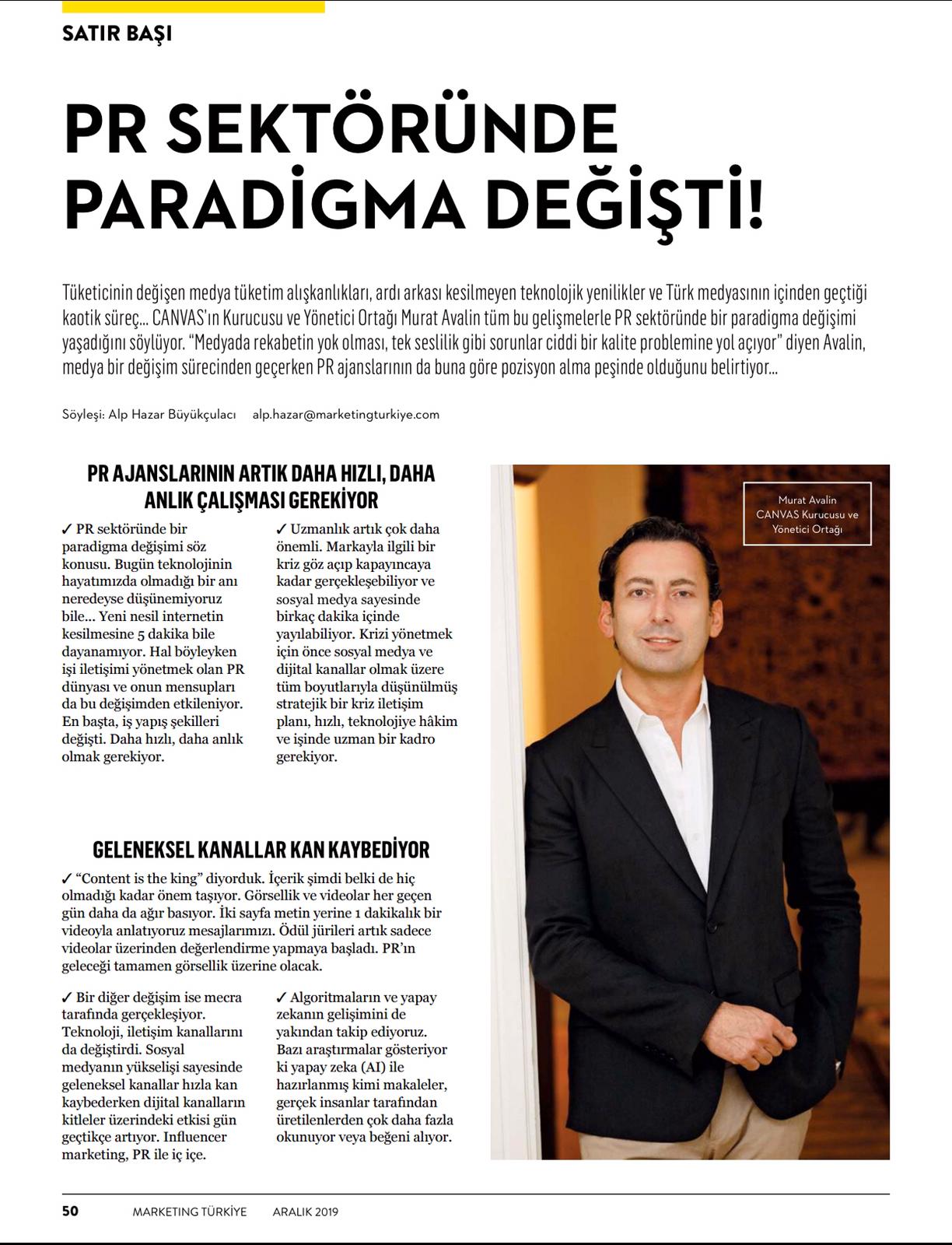 PR Sektöründe Paradigma Değişti